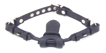 G50 Bridle Leather Bit Gag With Rubber Tongue