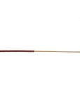 K253 Senior Smoked Dragon Cane without knots, Brown Lambskin Handle