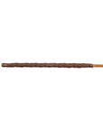 MIss Lady Louisa K253 Senior Smoked Dragon Cane without knots, Brown Lambskin Handle