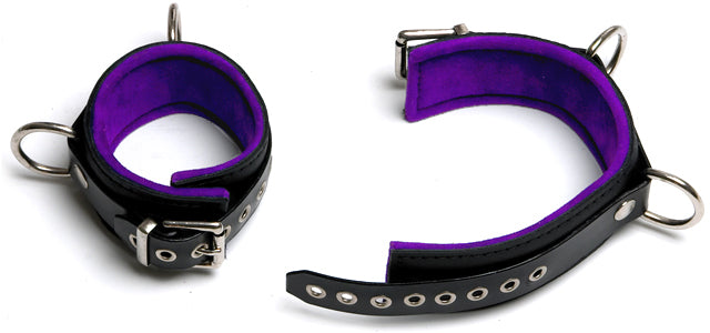 BAC31 Purple Padded Ankle Cuffs