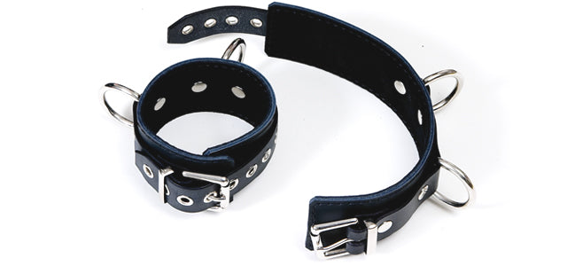 BAC40 Black Lined Ankle Cuffs