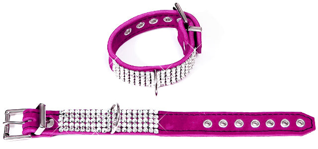 BAC53 Crystal Pink Elegance Ankle Cuffs
