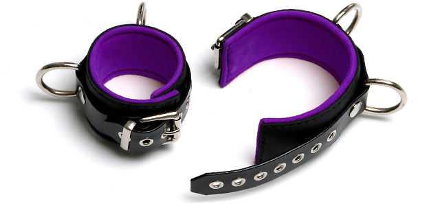 BWC31 Purple Padded Wrist Cuffs
