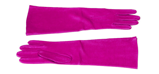 OG23 Pink Below The Elbow Leather Opera Gloves