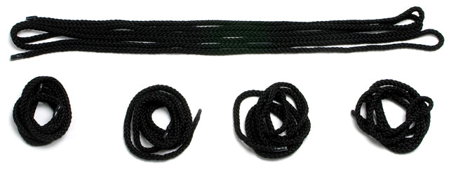 R1 Black Nylon 10m Bondage Rope Set