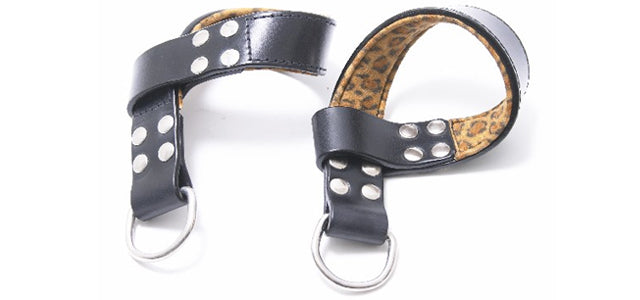 SC15 Leopard Padded Large Suspension Cuffs