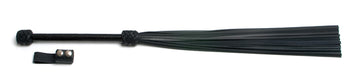 W121 Black Cowhide Leather Tails (5mm) wide Medium Plaited Handle