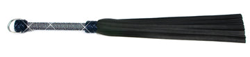 W200 Black Soft Cowhide Leather Tails (13mm wide) Crystal Handle