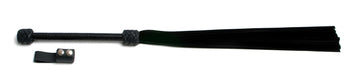 W216 Black Soft Cowhide Suede Tails (13mm wide) Med Plaited Handle