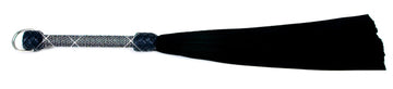 W300 Black Suede Lambskin Tails (13mm wide) Crystal Handle