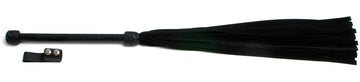 W320 Black Suede Lambskin Tails (13mm wide) Long Plaited Handle