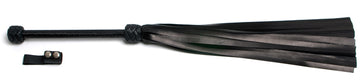 W330 Black Leather Lambskin Tails (13mm wide) Long Plaited Handle