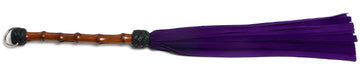 W402 Purple Suede Lambskin Tails (13mm wide) Cane Handle