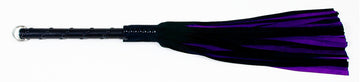 W424 Black/Purple Suede Lambskin (13mm wide) Long Black Stud Handle