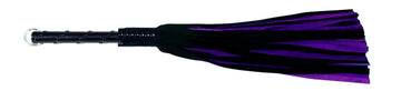 W425 Black/Purple Suede Lambskin(13mm wide)Short Black Stud Handle