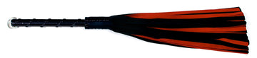 W426 Black/Red Suede Lambskin (13mm wide) Long Black Stud Handle