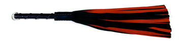 W427 Black/Red Suede Lambskin (13mm wide) Short Black Stud Handle