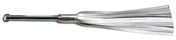 W550 Silver Leather Lambskin Tails (13mm wide) Long Chrome Handle