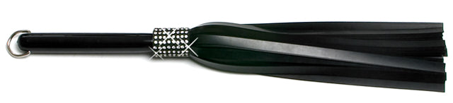 W600 Short Swarovski Crystal-Black Rubber tails