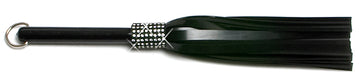 W702 Mini Long Swarovski Crystal-Black Rubber tails