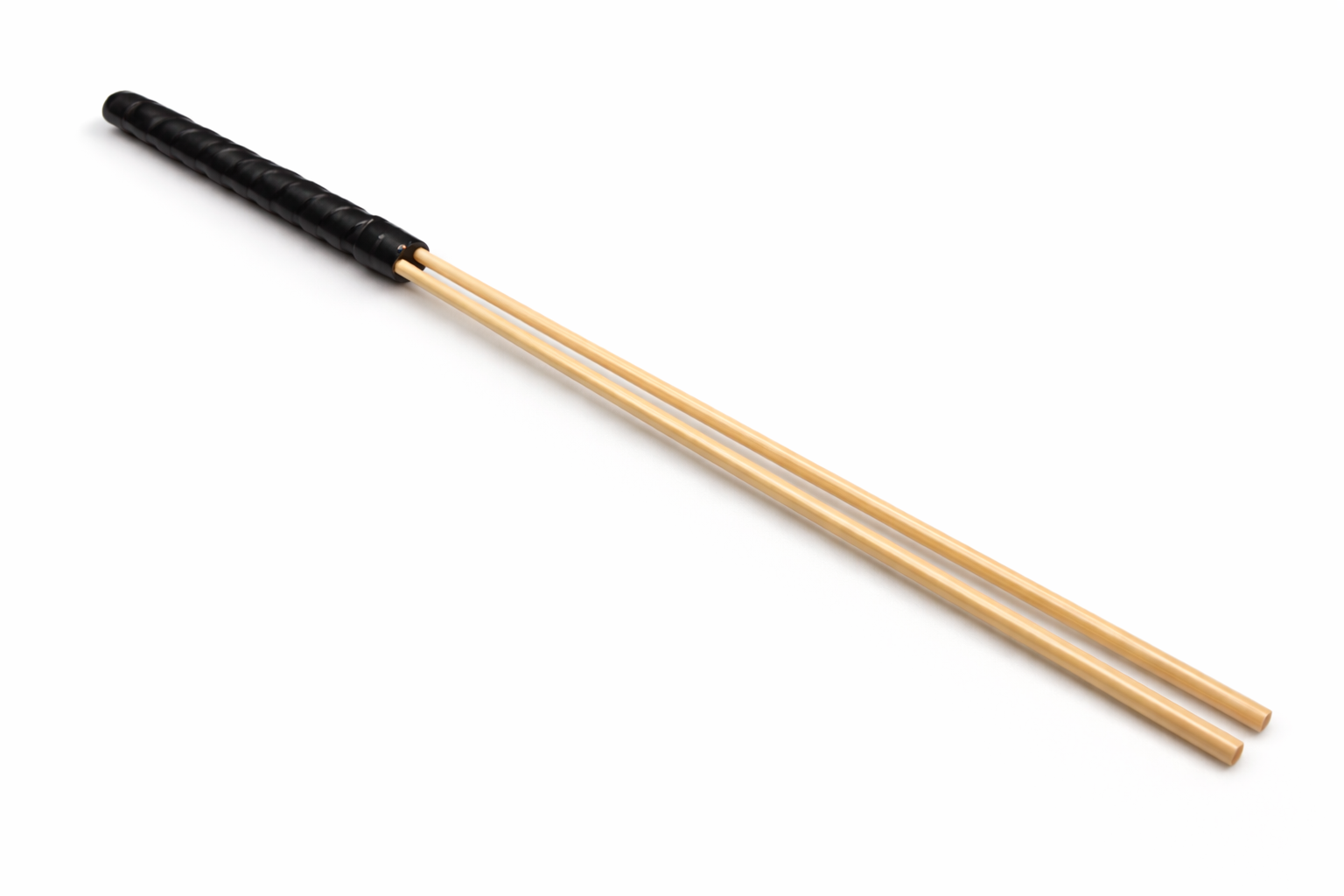 Double Barrel Senior Dragon Cane Black Lambskin Handle