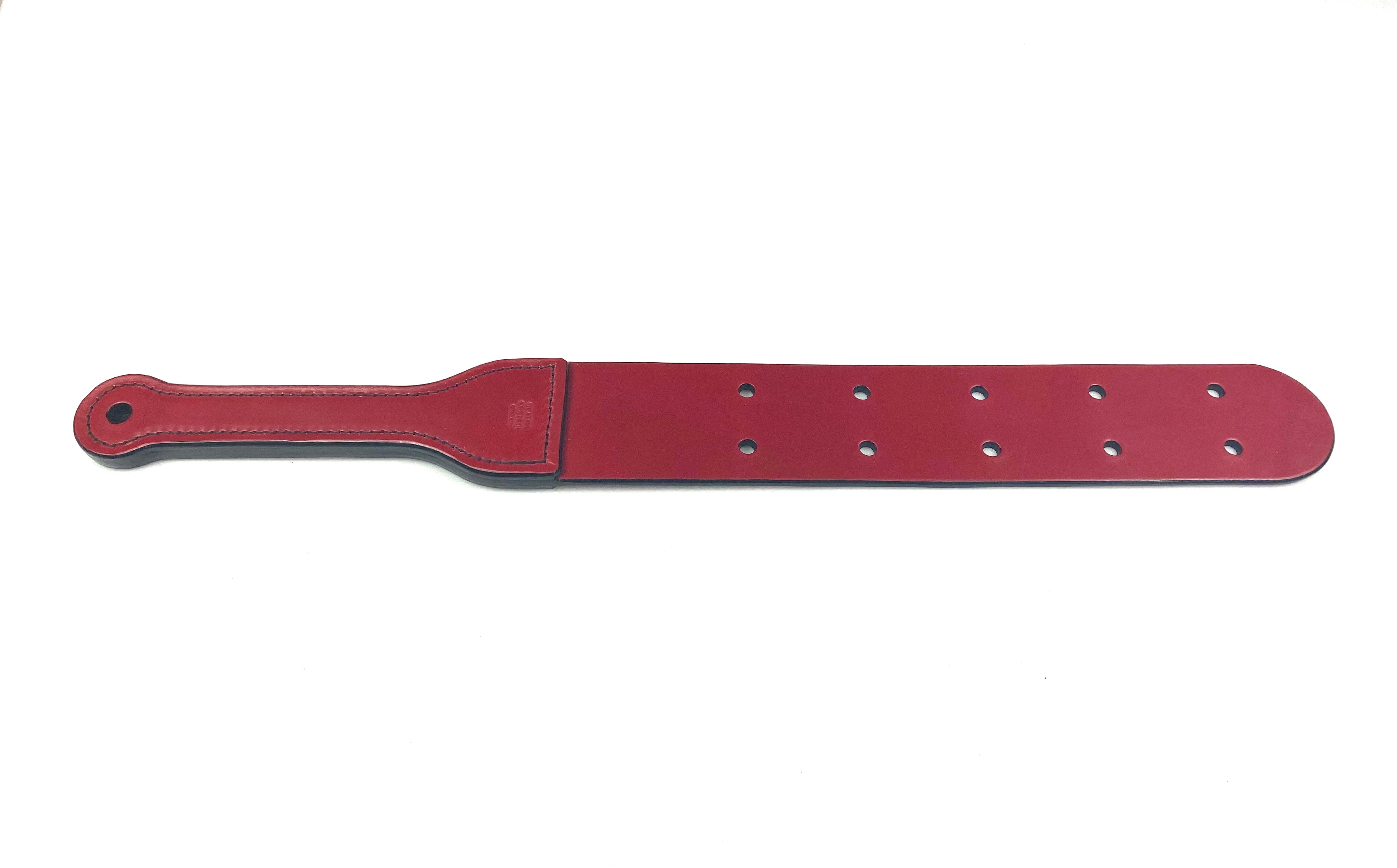 Mistress Rozz - S6 Red Canadian Prison Strap 1 Layer With Holes