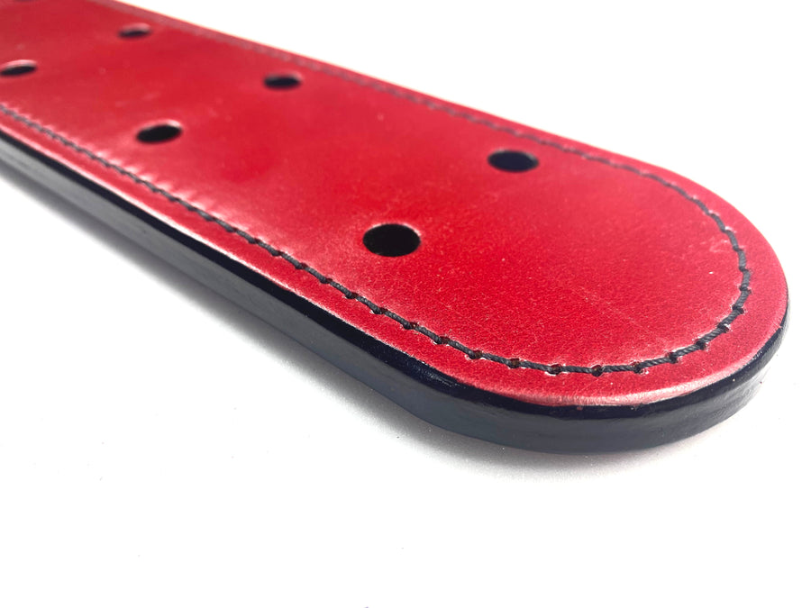 Lady Lola - S5 Red Canadian Prison Strap 2 Layers With Holes