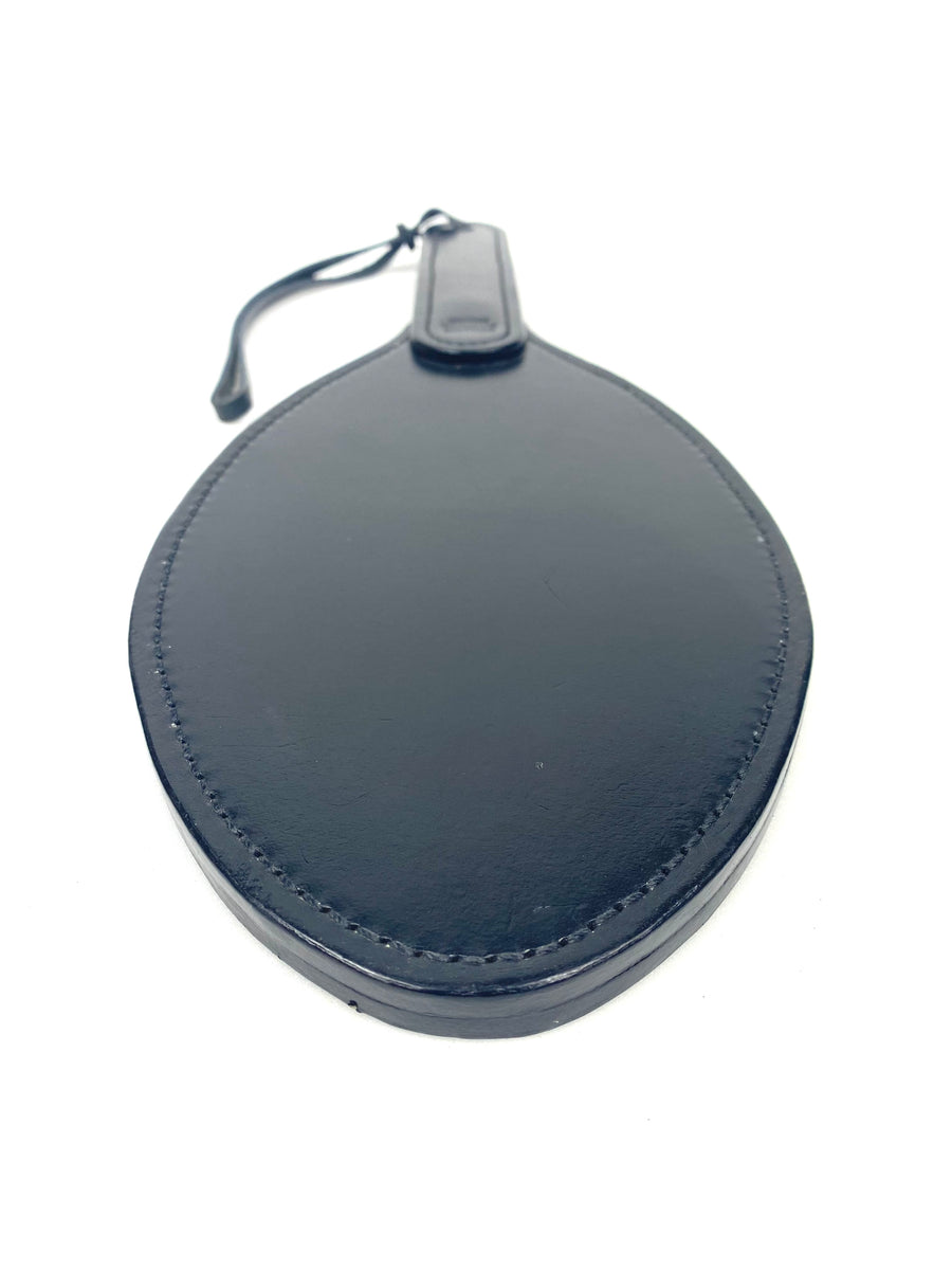 Black Large Oval 2 Layer Double Cheek Paddle