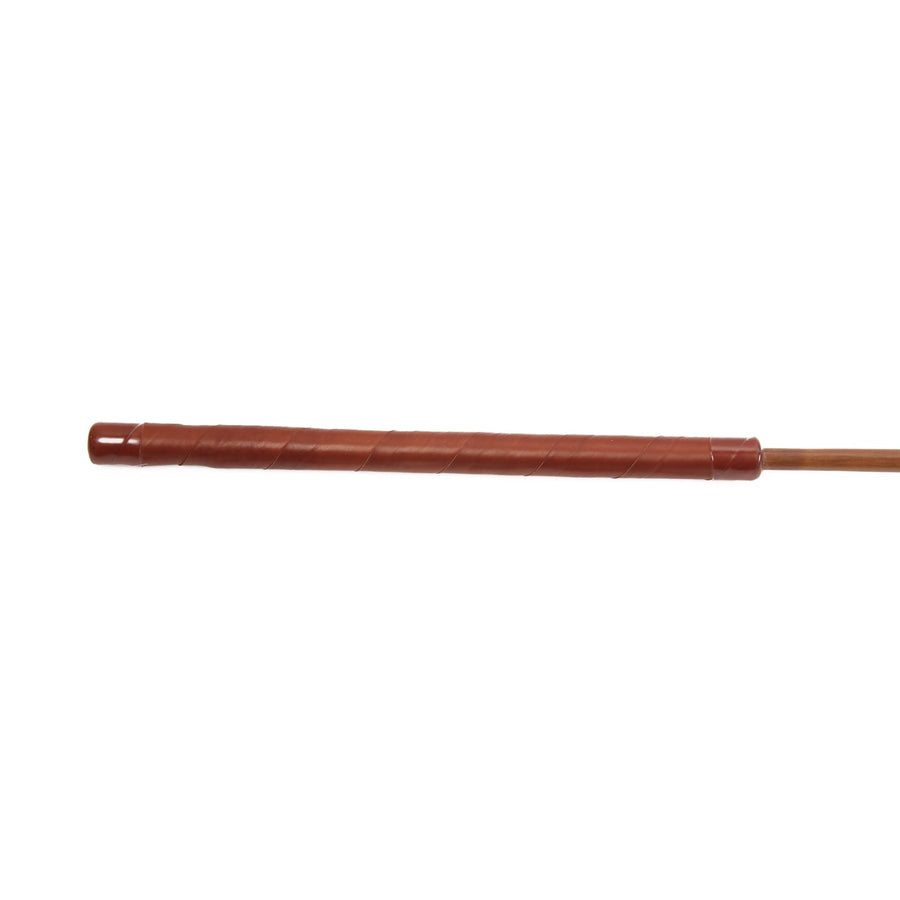 Mrs Sharpe - K183B Smoked Singapore Prison Cane (13-15mm) with Brown Handle
