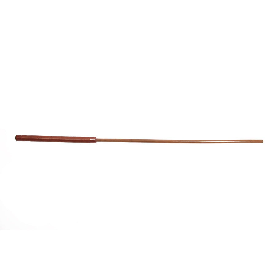 Governess Miss Zee - K183B Smoked Singapore Prison Cane (13-15mm) with Brown Handle