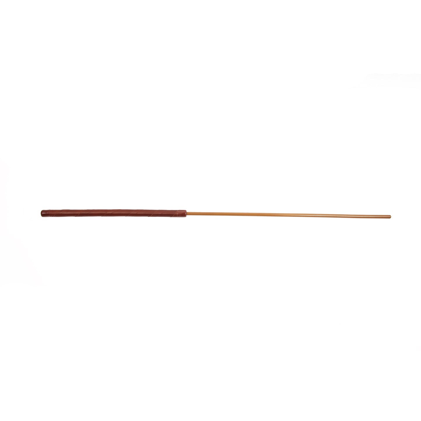 Mistress Lauren - K253 Senior Smoked Dragon Cane without knots, Brown Lambskin Handle