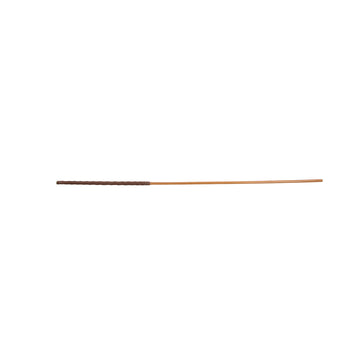 K253 Senior Smoked Dragon Cane without knots, Brown Lambskin Handle