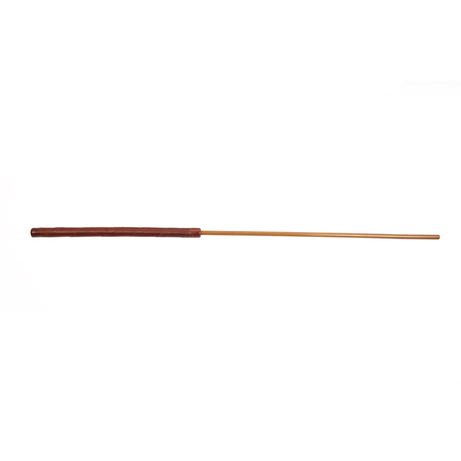 Mistress Lauren - K353 Smoked Reformatory Dragon Cane No Knots & Brown Lambskin Handle