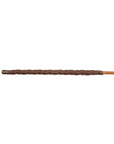 Governess Miss Zee - K253 Senior Smoked Dragon Cane without knots, Brown Lambskin Handle