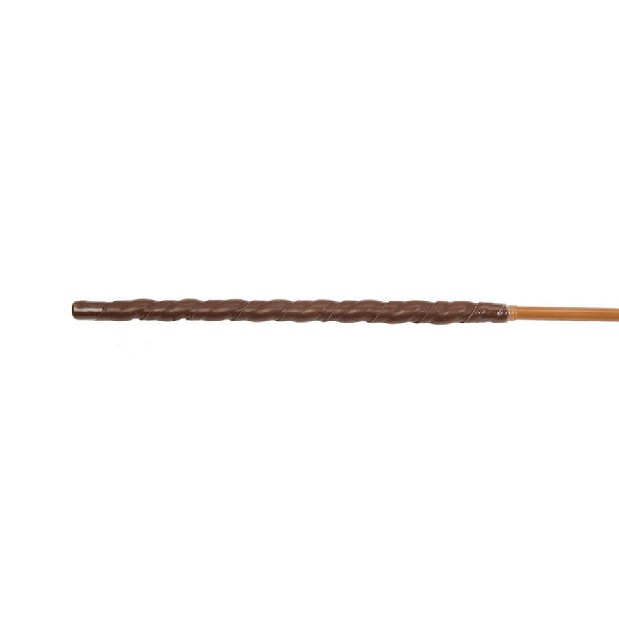Mistress Ivy - Senior Smoked Dragon Cane without knots, Brown Lambskin Handle