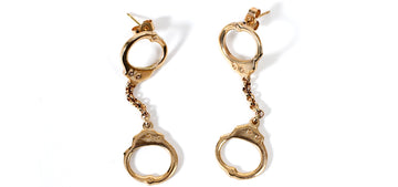 A11 Gold Handcuff Earrings