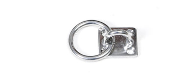 A6 Small Shackle Plate With Ring (Stainless Steel)