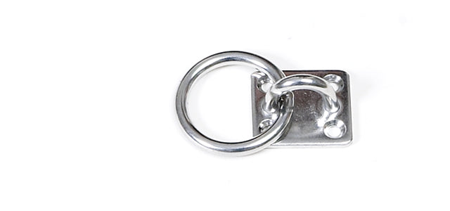 A6 Small Shackle Plate With Ring (Stainless Steel)