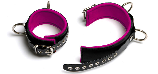 BAC33 Pink Padded Ankle Cuffs