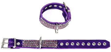 BAC54 Ultimate Crystal Purple Elegance Ankle Cuffs