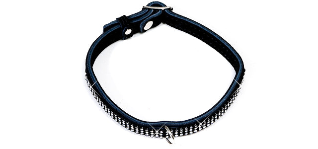 BC50-3 Crystal Small Black Elegance Collar 1 Ring