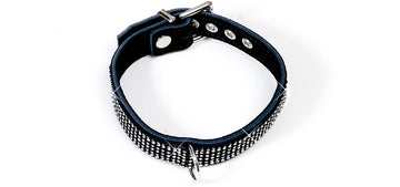 BC50-6 Crystal Small Black Elegance Collar 1 Ring