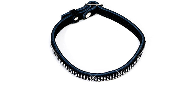 BC55-3 Crystal Small Black Elegance Collar No Ring