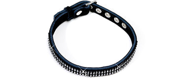 BC55-4 Crystal Small Black Elegance Collar No Ring