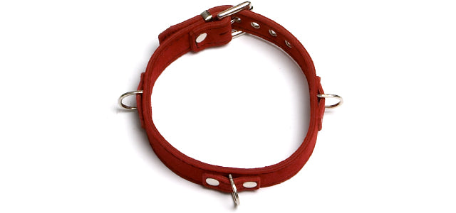 BC82 Red Elegance Collar 3 Rings