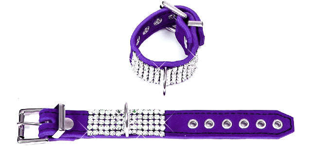 BWC51 Crystal Purple Elegance Wrist Cuffs