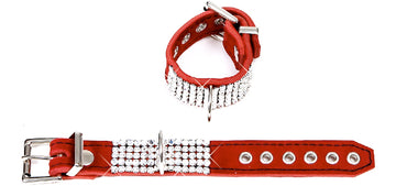 BWC52 Crystal Red Elegance Wrist Cuffs