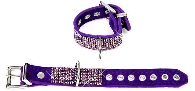 BWC54 Ultimate Crystal Purple Elegance Wrist Cuffs