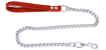 L12  Thick Chain Red Lambskin Handle Lead