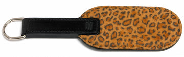 P64 Leopard Padded Leather Paddle gentle